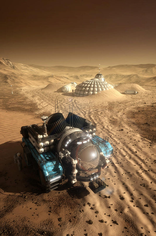Bryan Versteeg Signed Print - Mars Exploration Vehicle