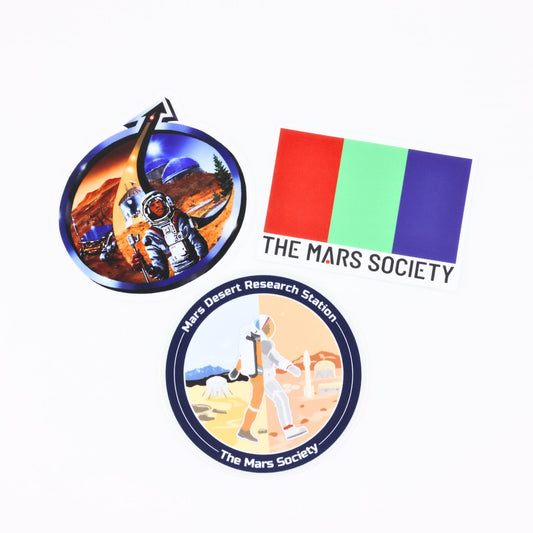 Mars Society Stickers (Collection of 3)