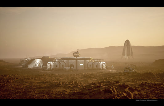 Bryan Versteeg Signed Print - Mars Wide Canyon (view A)