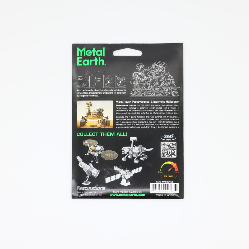 Perseverance and Ingenuity Metal Model