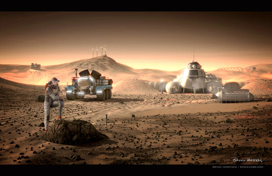 Bryan Versteeg Signed Print - Mars Valley End (cam 34)