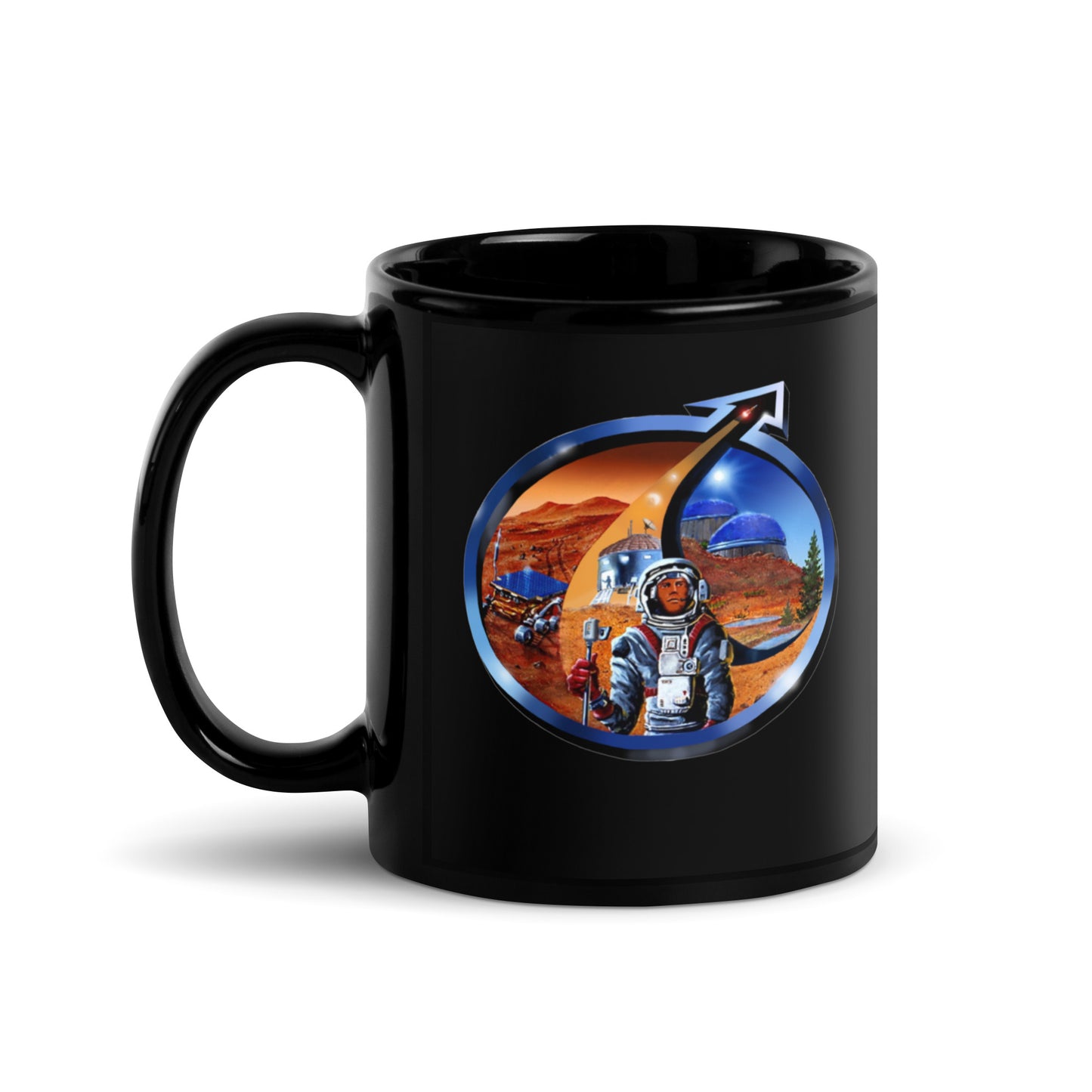 Mars Society Logo Mug - Black