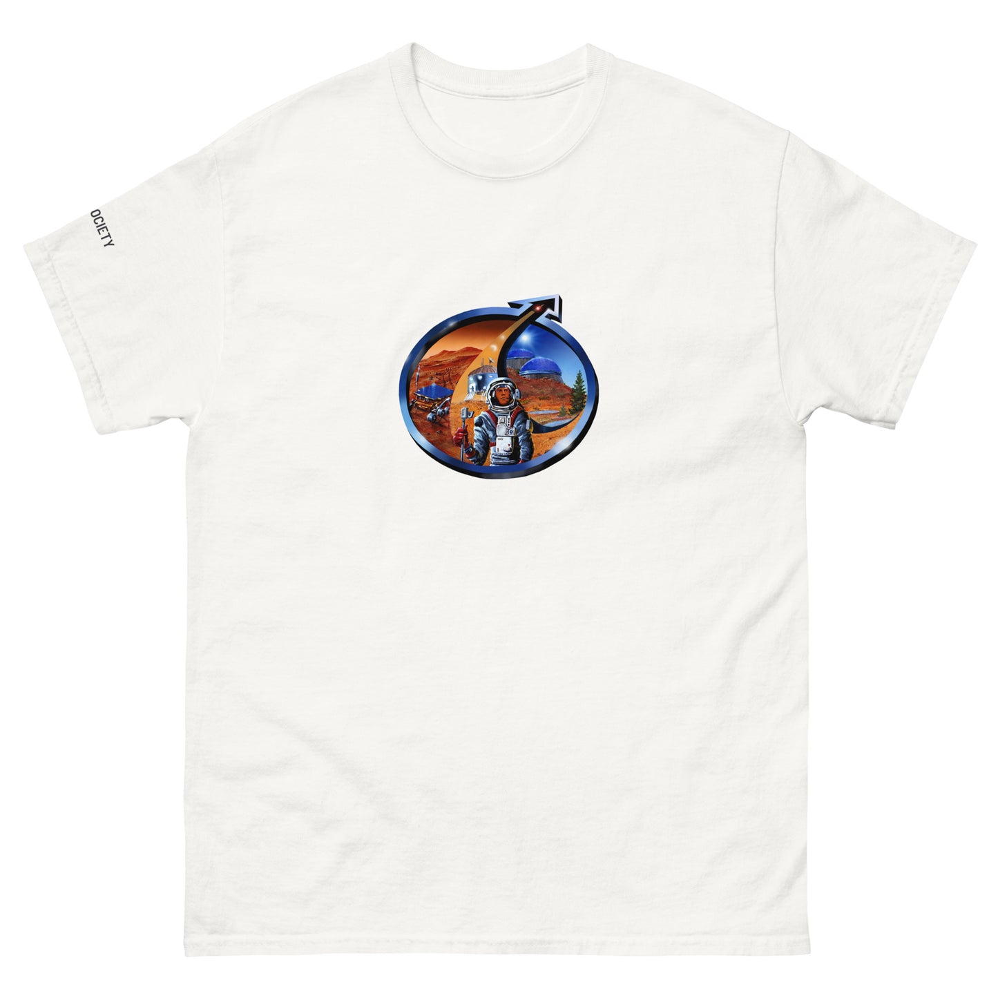 Mars Society Logo T-Shirt - white unisex t-shirt