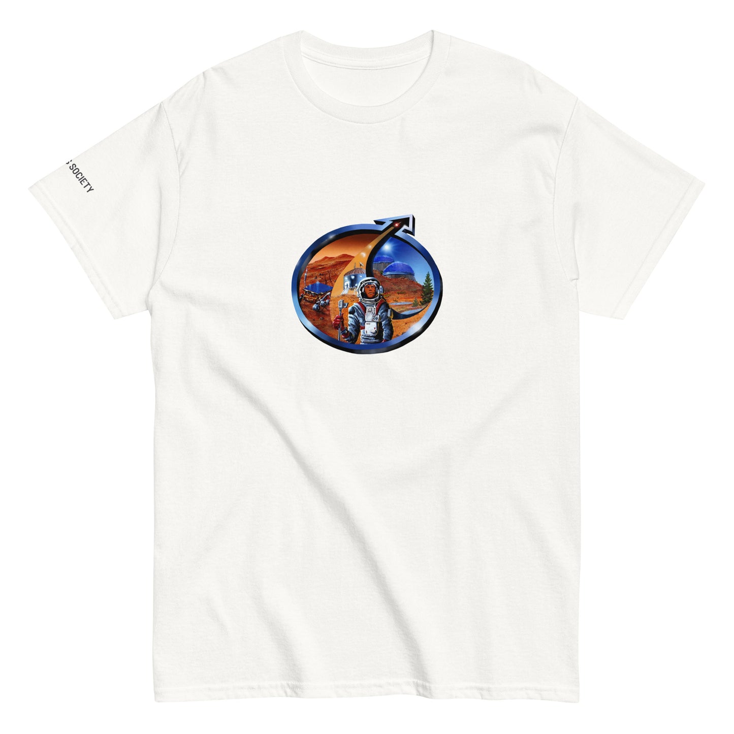 Mars Society Logo T-Shirt - white unisex t-shirt