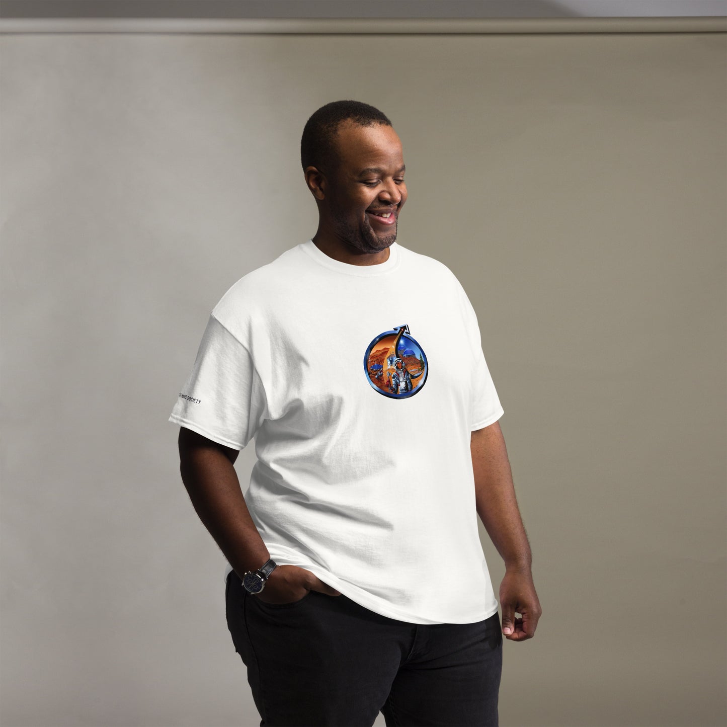 Mars Society Logo T-Shirt - white unisex t-shirt