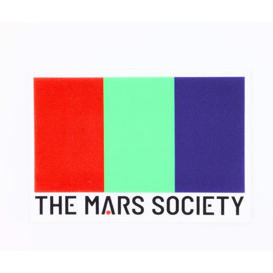 Mars Society - Martian Flag Sticker