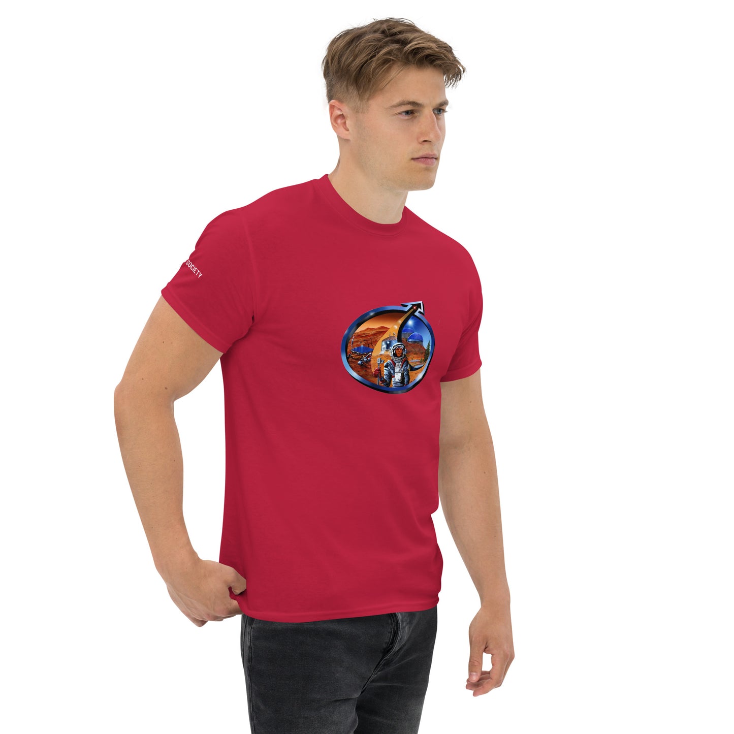 Mars Society Logo T-Shirt - red unisex t-shirt